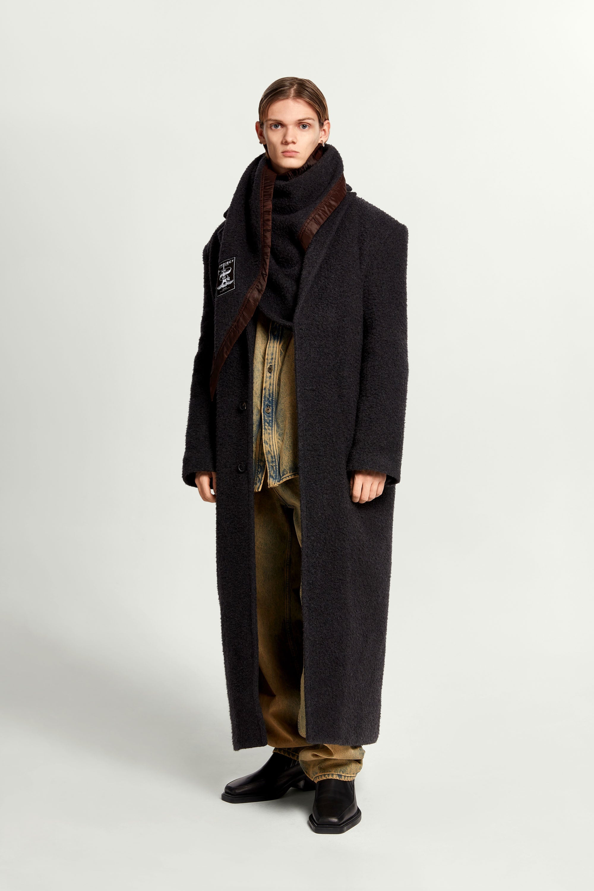 Scarf Maxi Coat - 6