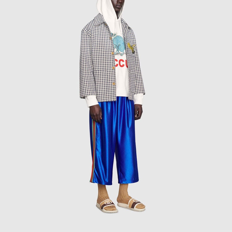 Men's Gucci x Freya Hartas Crossover FW21 Animal Printing Drawstring White 646953-XJDJR-9095 - 5