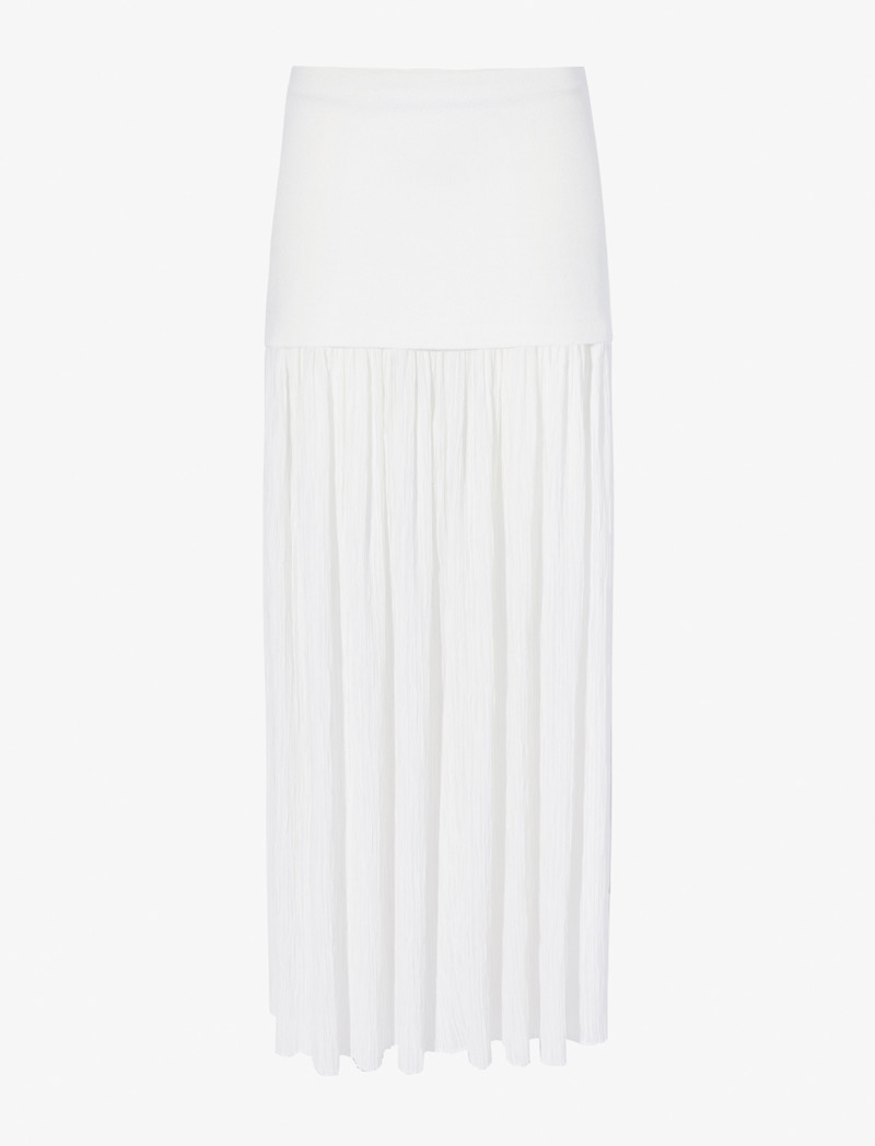 Paige Skirt in Pleated Crepe Chiffon - 1