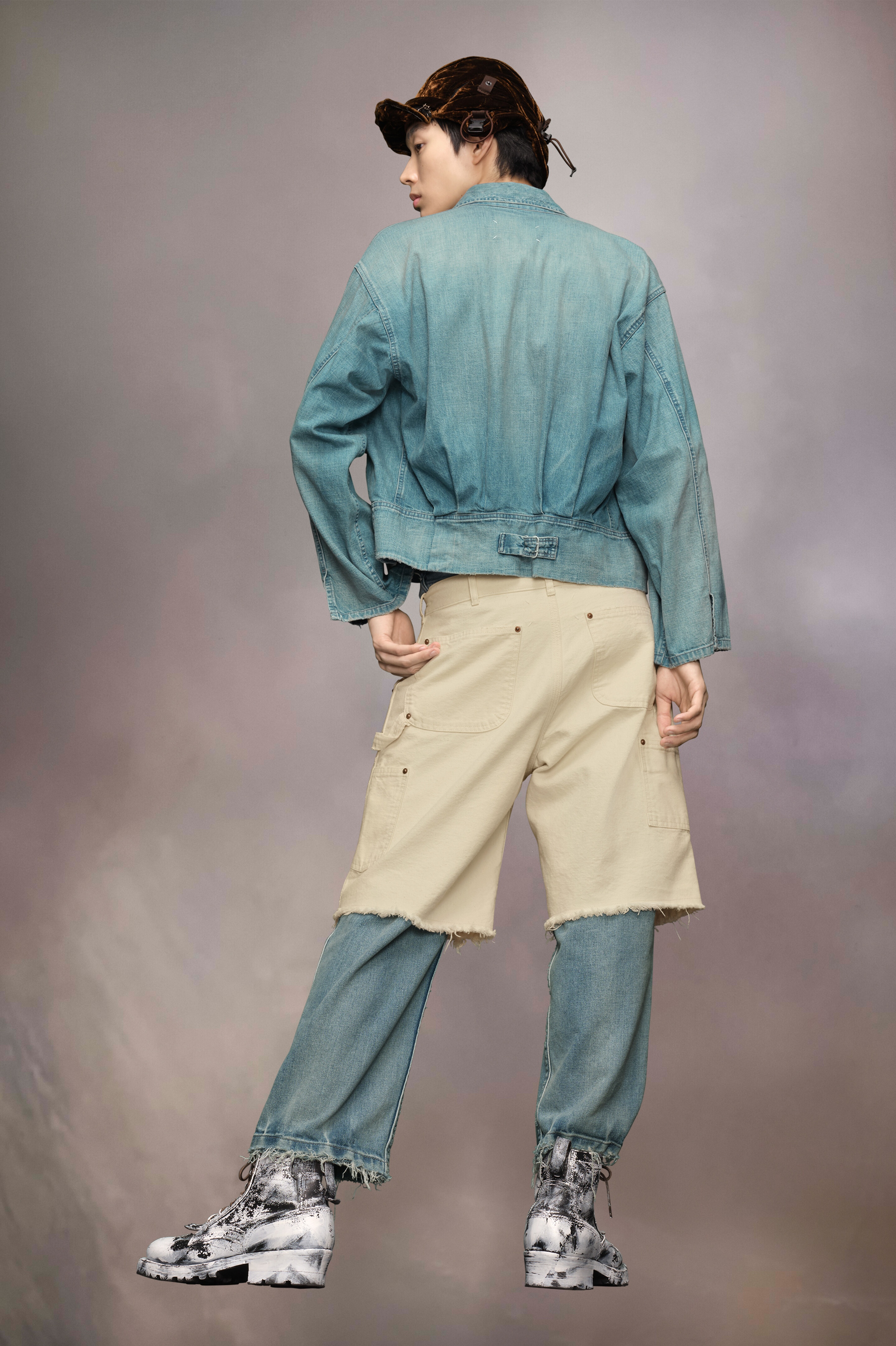 Denim caban jacket - 5