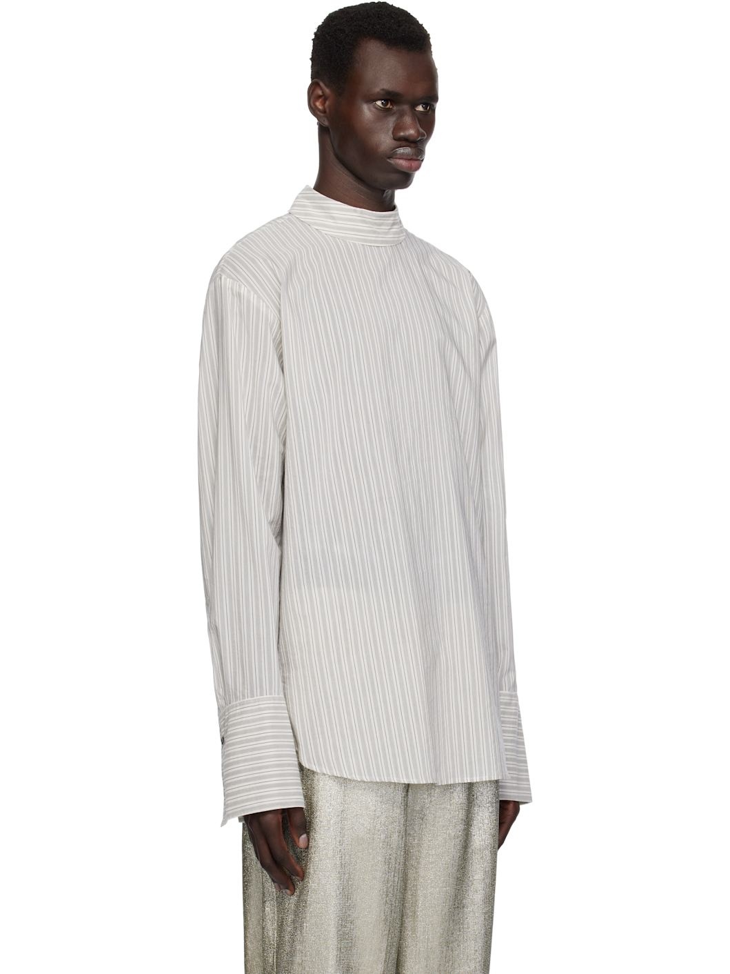 Gray Turtleneck Shirt - 2