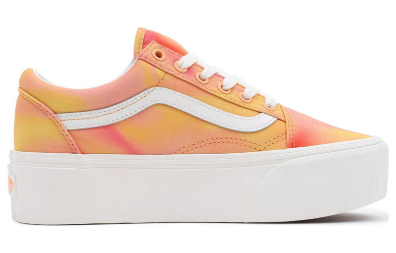 Vans (WMNS) Vans Old Skool Stackform Shoes 'Orange White' VN0A7Q5MORA outlook