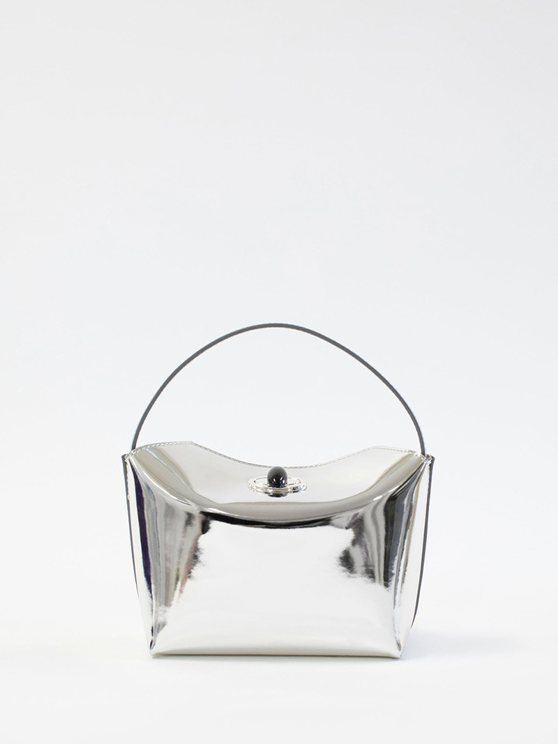 Turnlock Metallic Mini Shoulder Bag 1