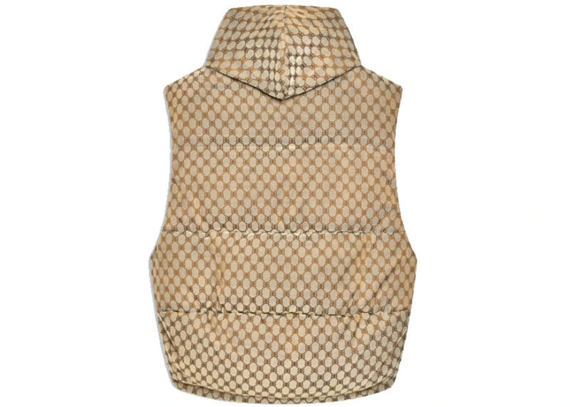 GUCCI Gucci x Balenciaga The Hacker Project Hacker Cocoon Puffer Vest Beige outlook