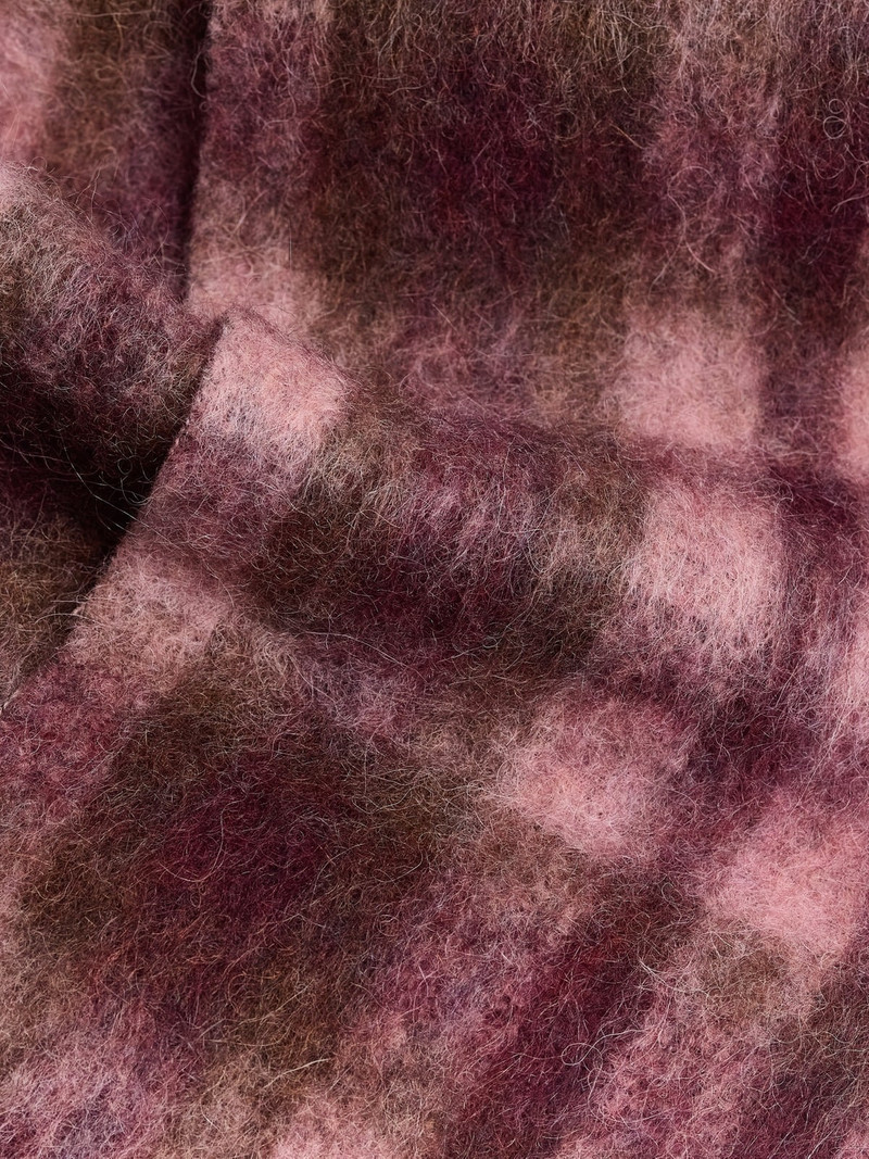 Fresia Check Tassel Scarf 4
