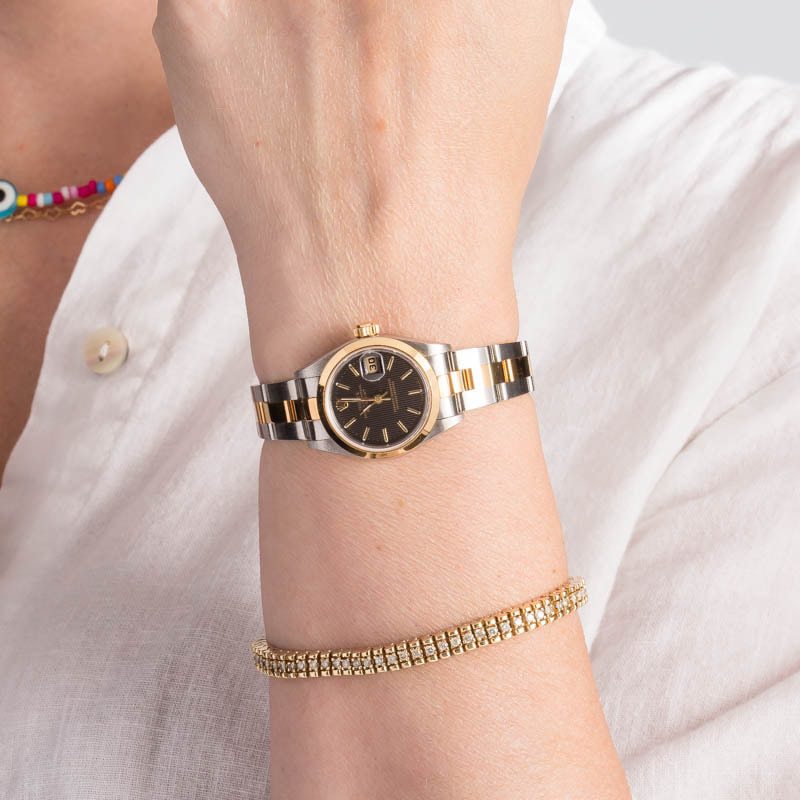 Ladies Rolex Datejust Ref 79163 Tapestry Dial - 5