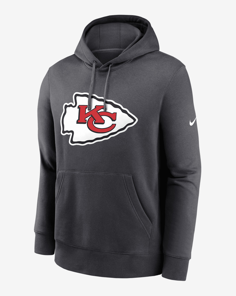 Kansas City Chiefs Club Logo Men's Nike NFL Pullover Hoodie 1