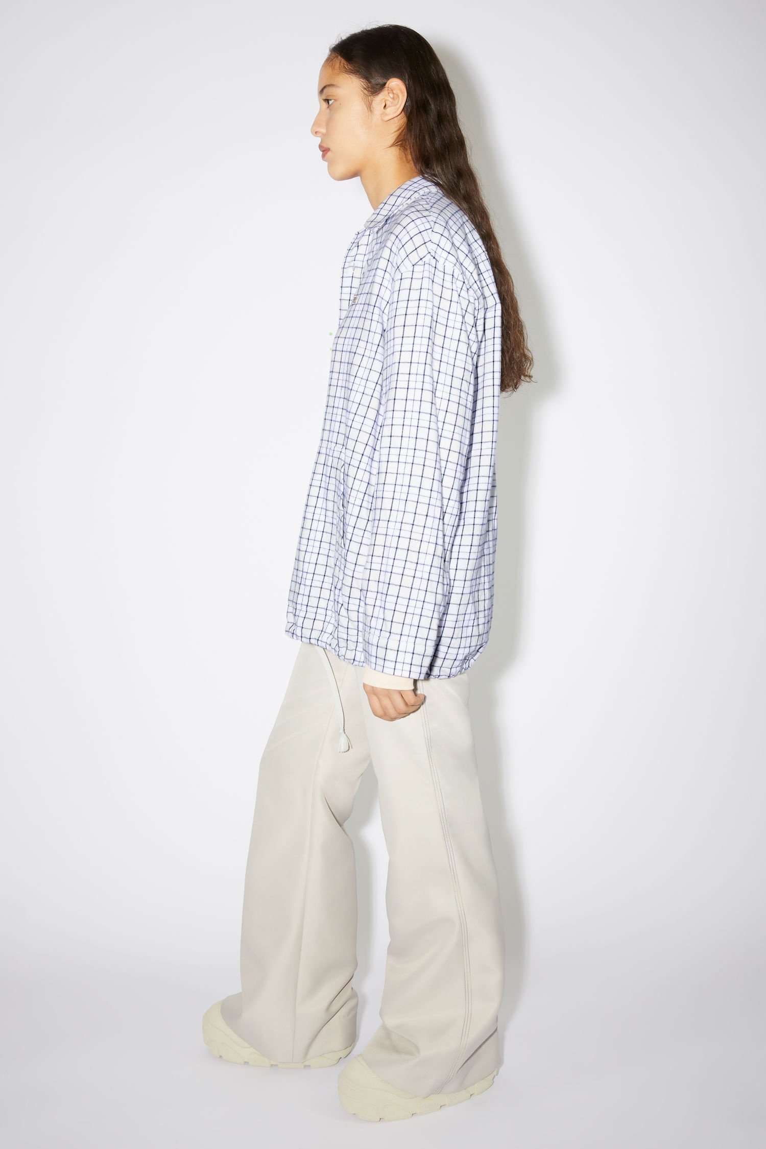 Flannel shirt - White/black - 4