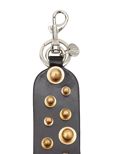 JW Anderson studded calf leather keyring outlook