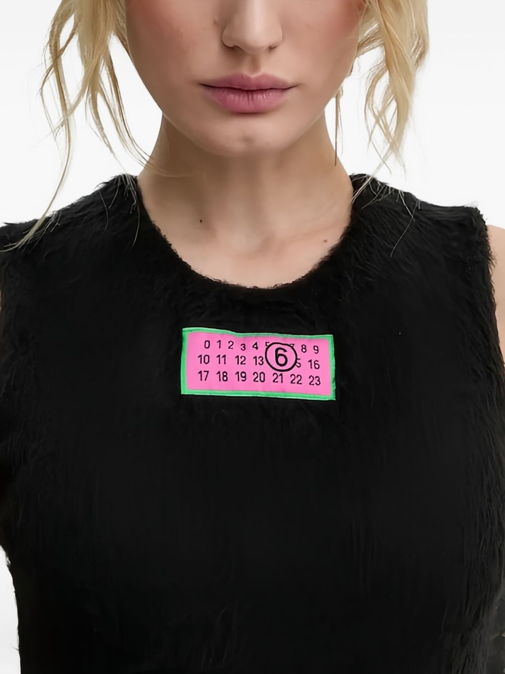 logo-patch sleeveless top - 5