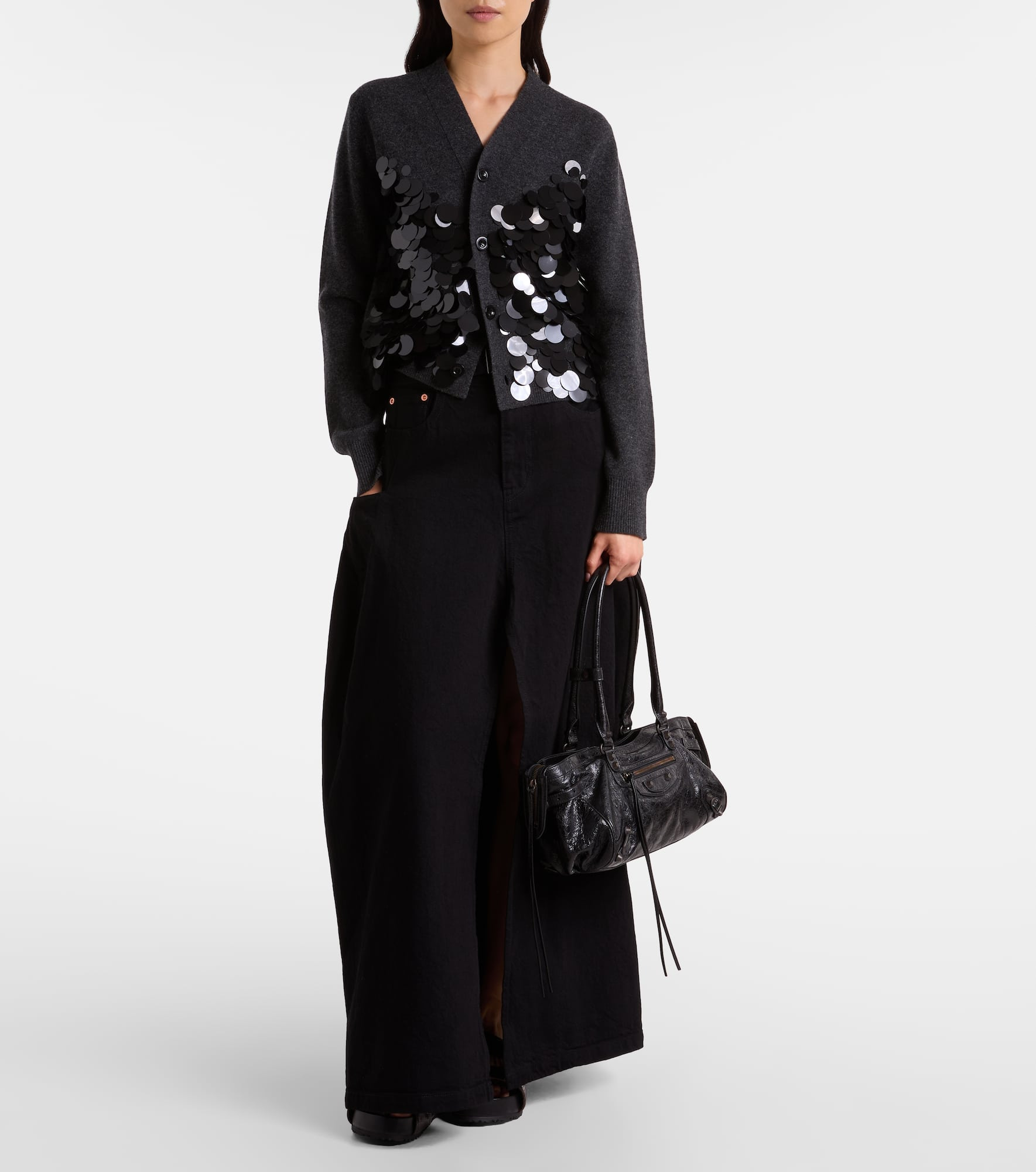 Sequined wool cardigan - 2