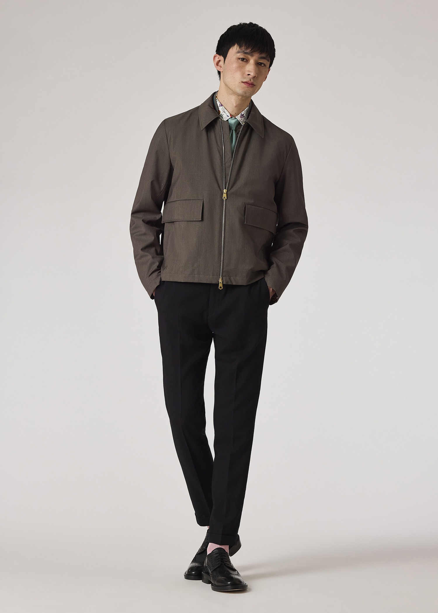 Slim-Fit Black Two-Ply Merino Wool Trousers - 4