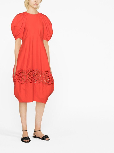 Stella McCartney cut-out puff midi dress outlook