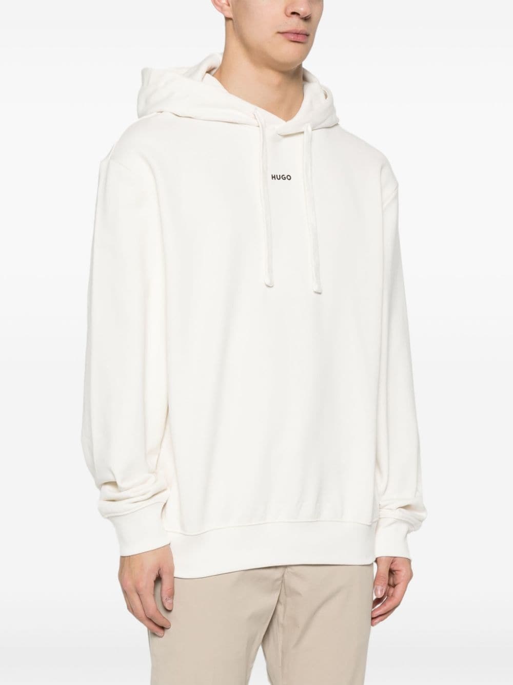 logo-print hoodie - 3
