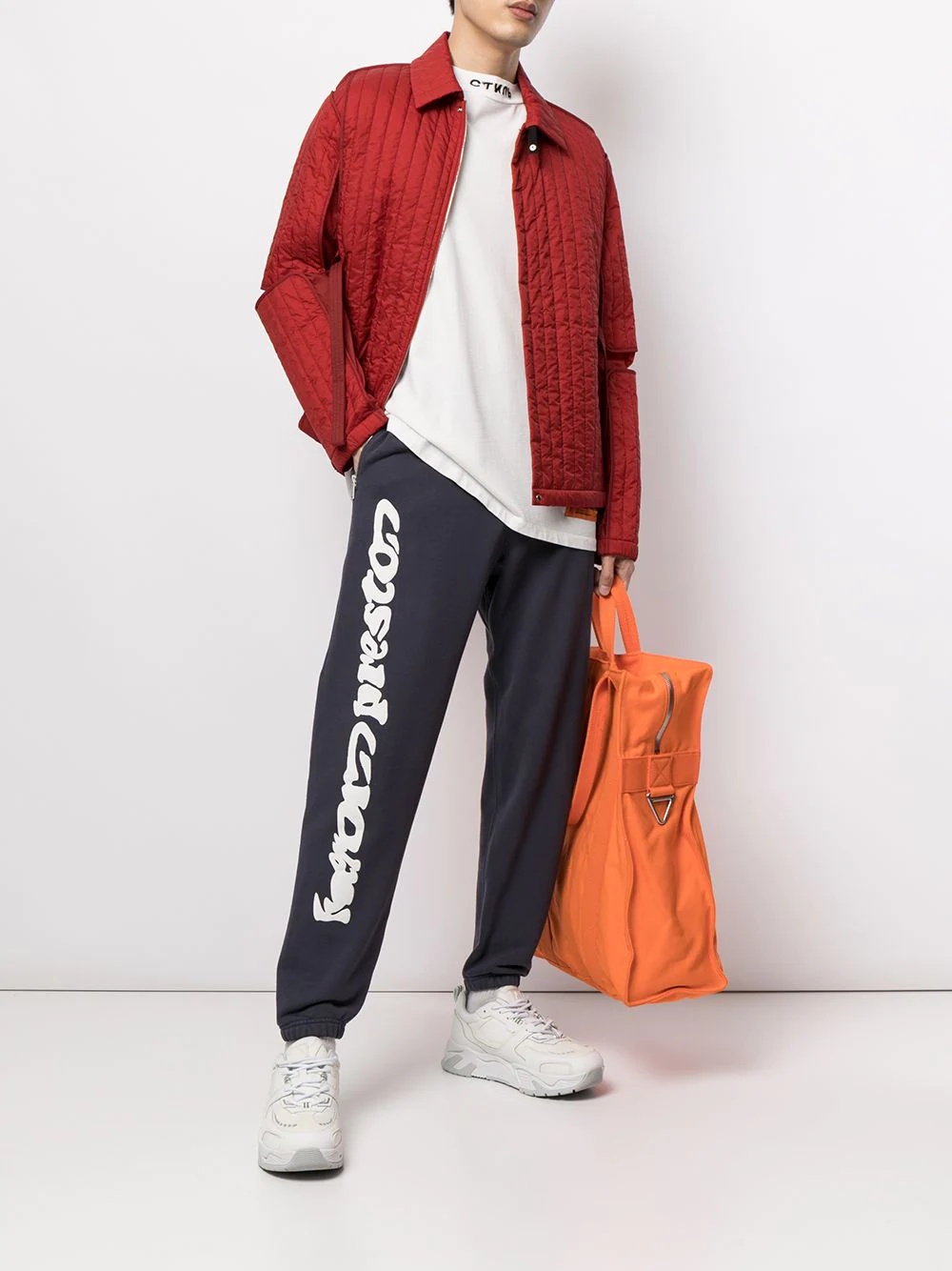 Warped logo track pants - 2