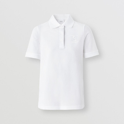 Burberry Letter Graphic Cotton Piqué Polo Shirt outlook