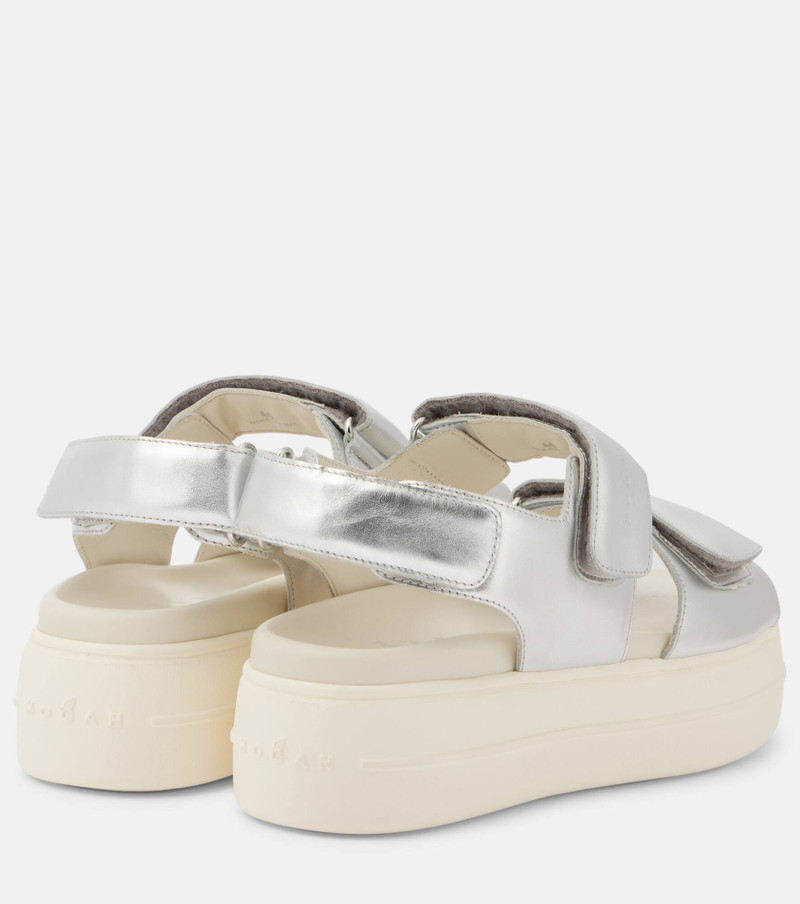 HOGAN H680 leather sandals outlook