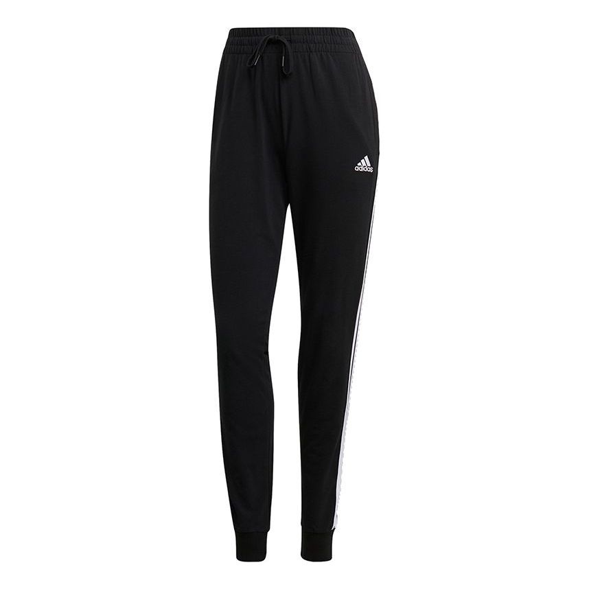 (WMNS) adidas Training Essentials 3-Stripes Pants Asia Sizing 'Black' GM5542 - 1