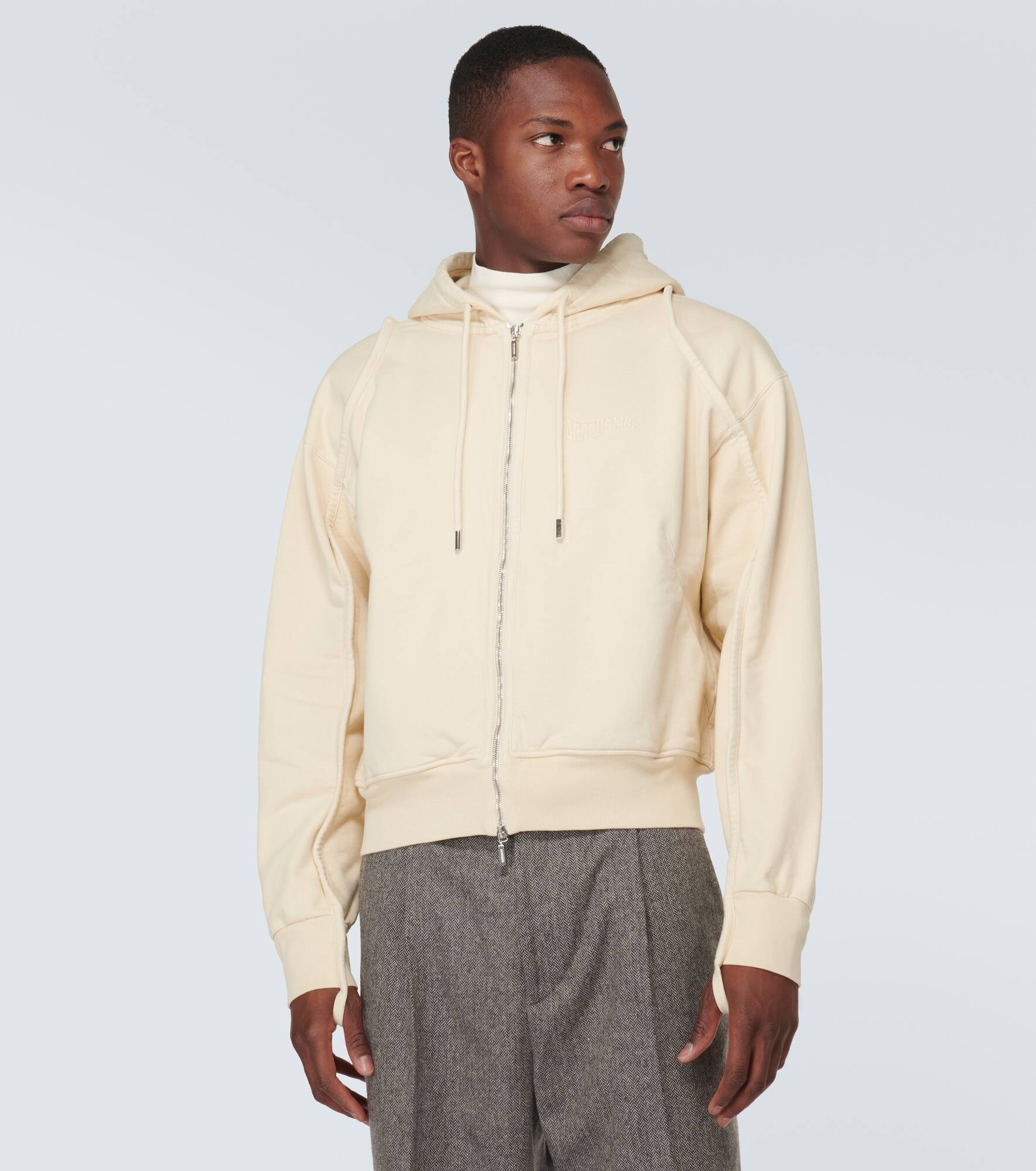 Le Sweater Camargue Zippé cotton hoodie - 3