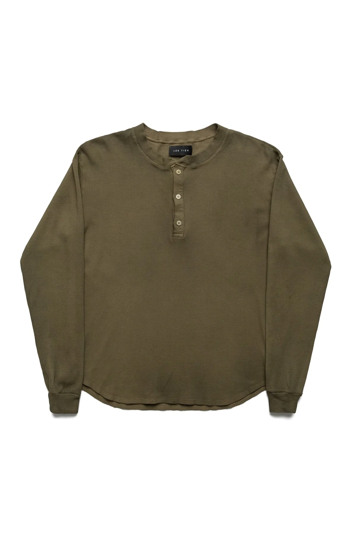 Thermal Baseball Hem Henley - Aloe Oil - 1