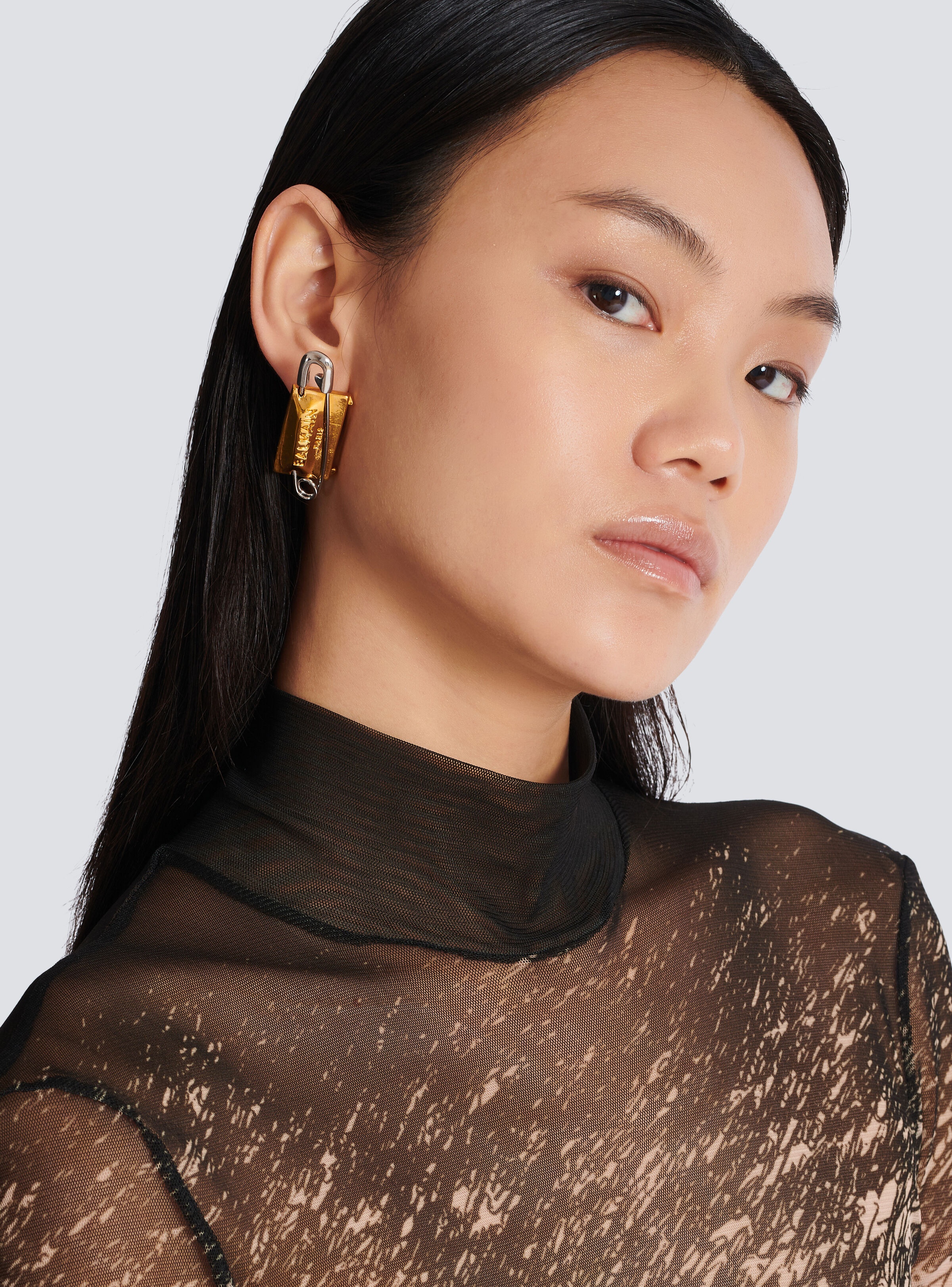 Safety pin earrings - 2