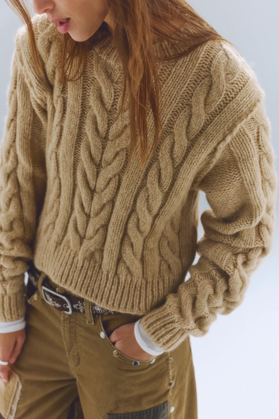 Riley Cable Knit Pullover - 1
