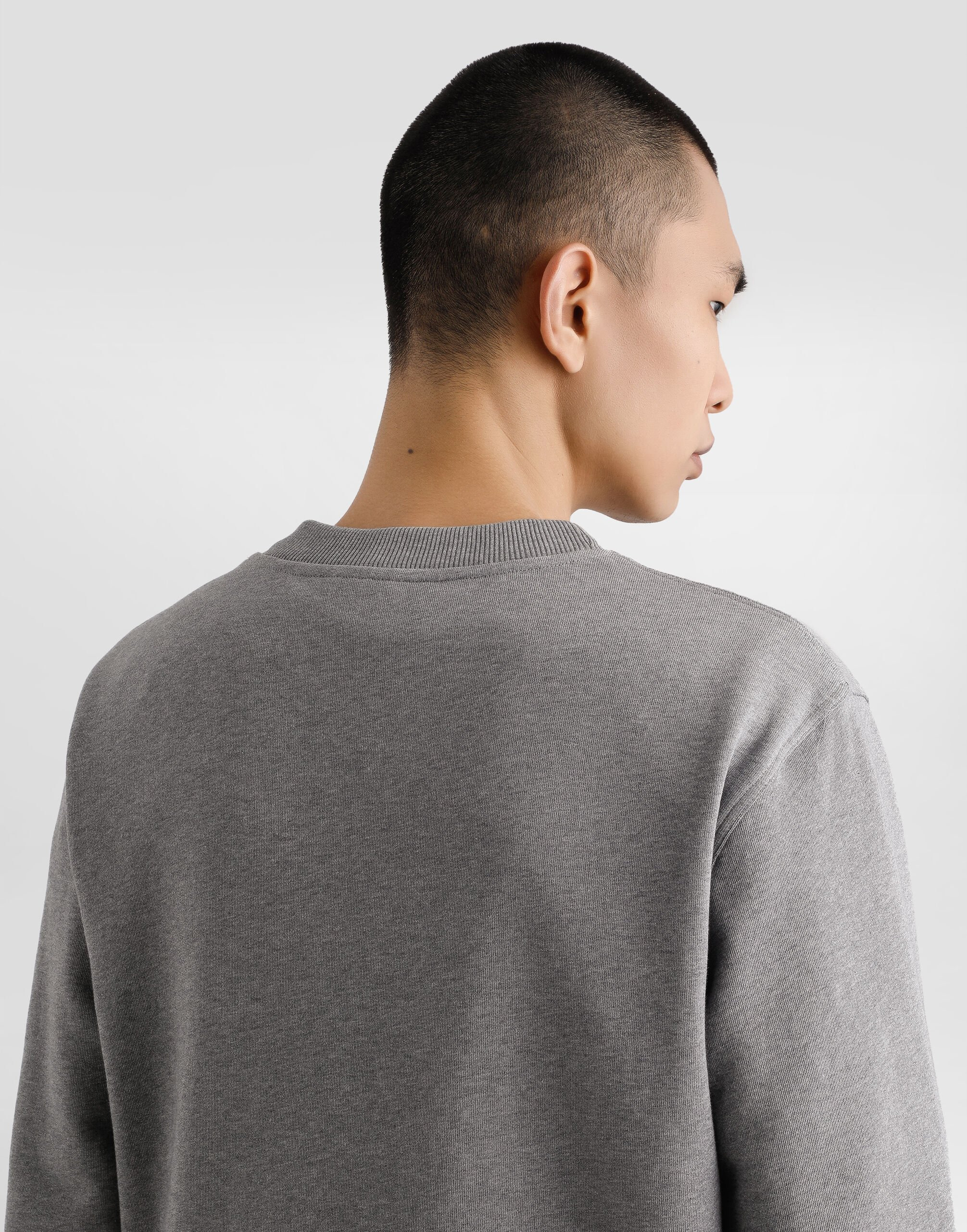 Cotton sweatshirt with embroidery - 5