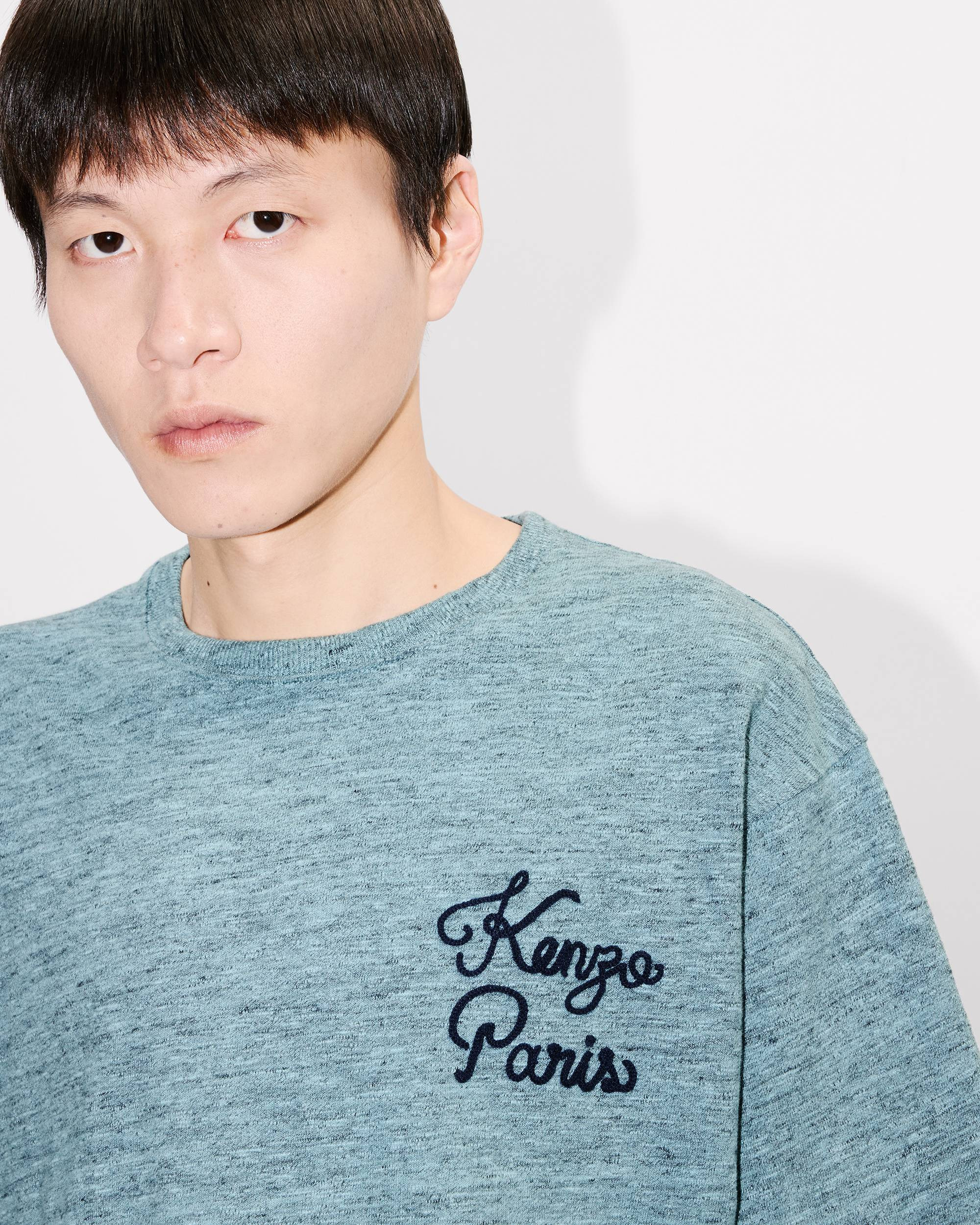 'KENZO Paris Chainstitch' embroidered T-shirt in cotton - 6