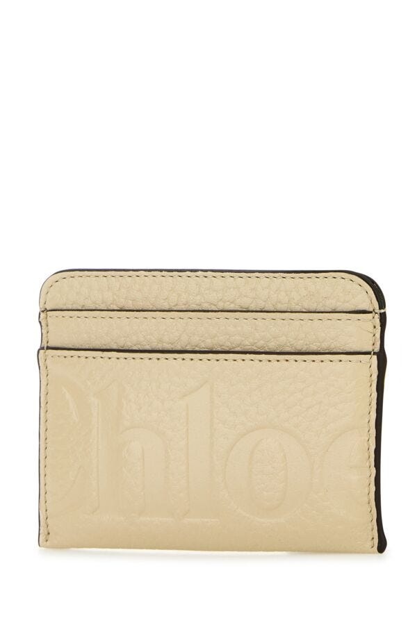 Cream leather card holder - 2