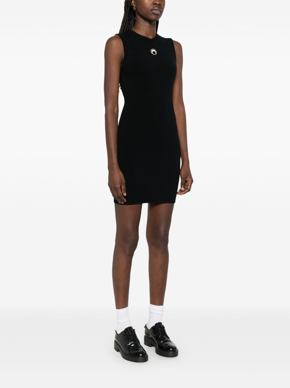 Crescent Moon-detail mini dress - 3