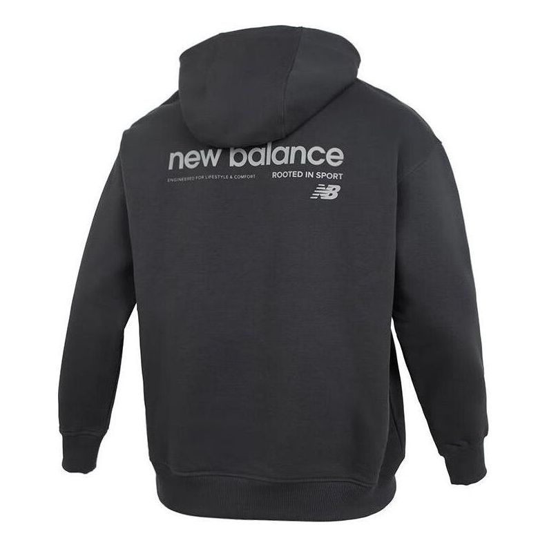 New Balance Embroidery NB Logo Hoodie 'Black' AMT41325-ACK - 2