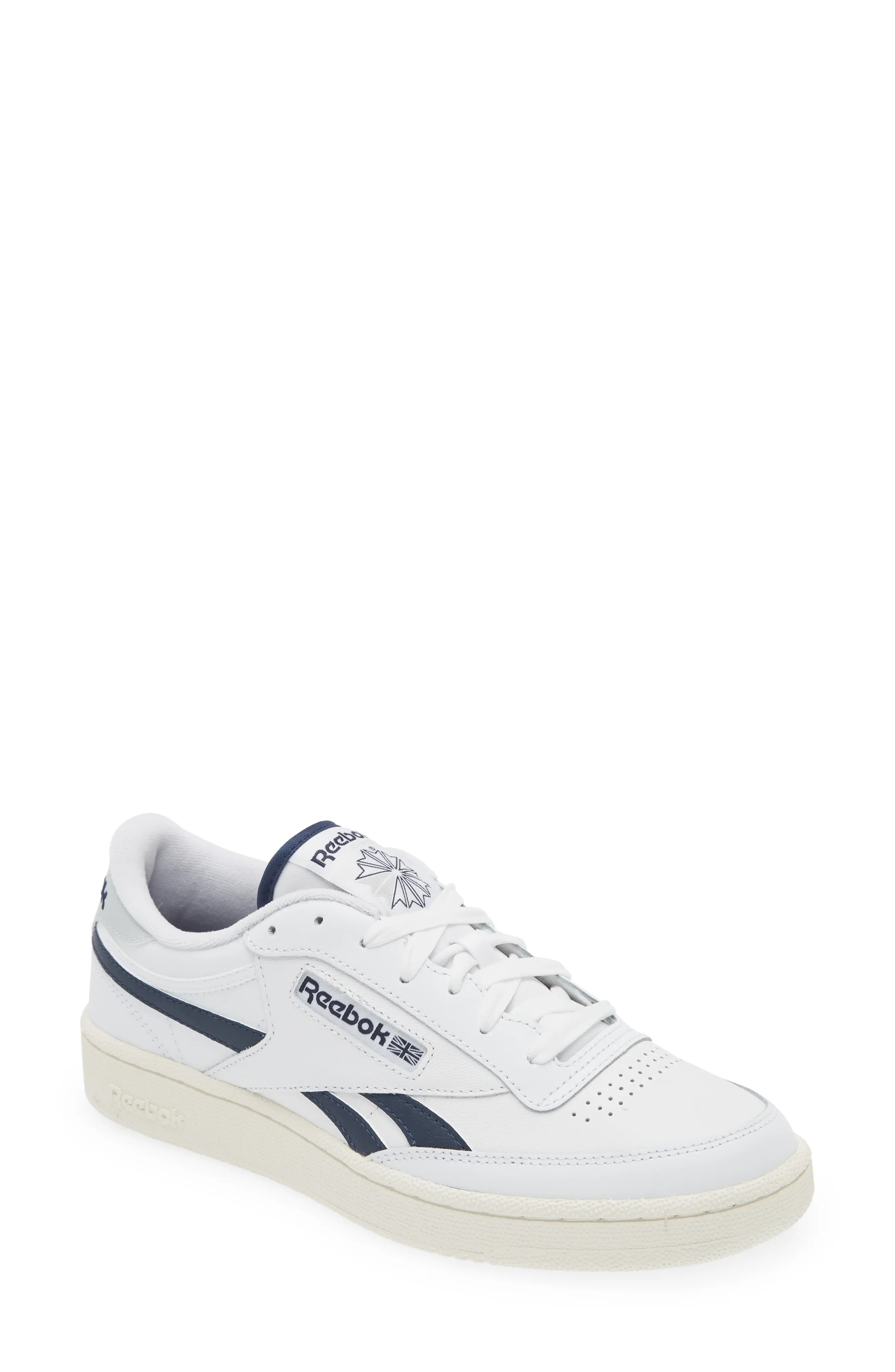 Club C Revenge Sneaker in White/Chalk/Vector Navy - 1