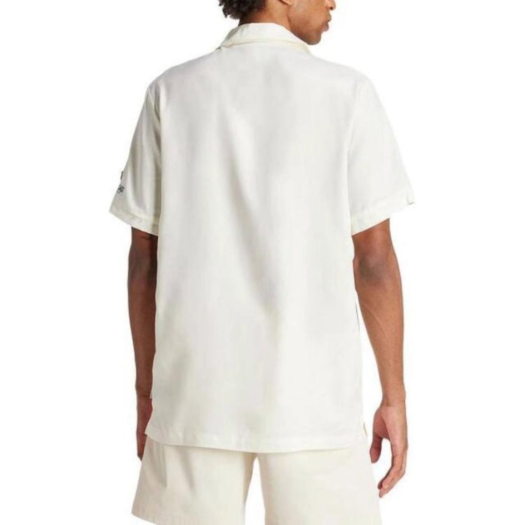 adidas Original Leisure Bowling Shirt Asia Sizing 'White' IS0194 - 3