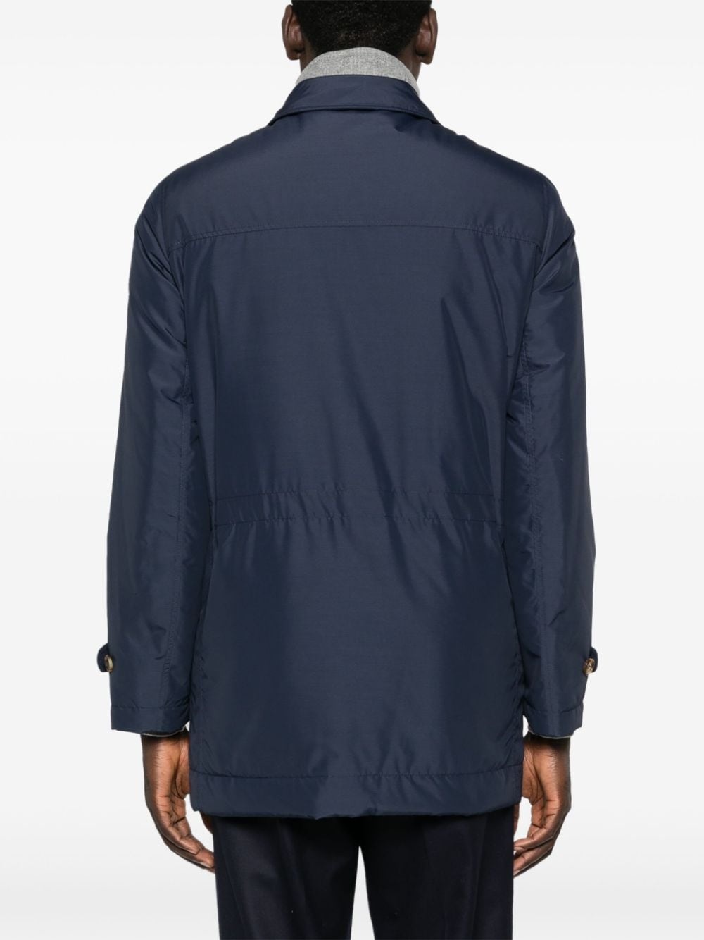 single-breasted padded jacket - 4