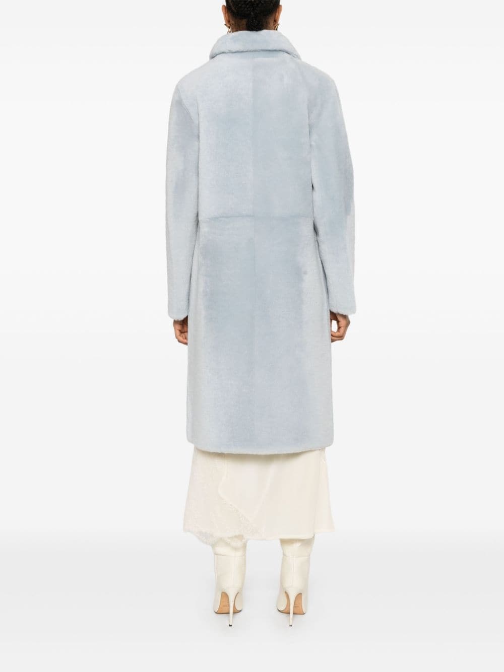 shearling reversible coat - 4