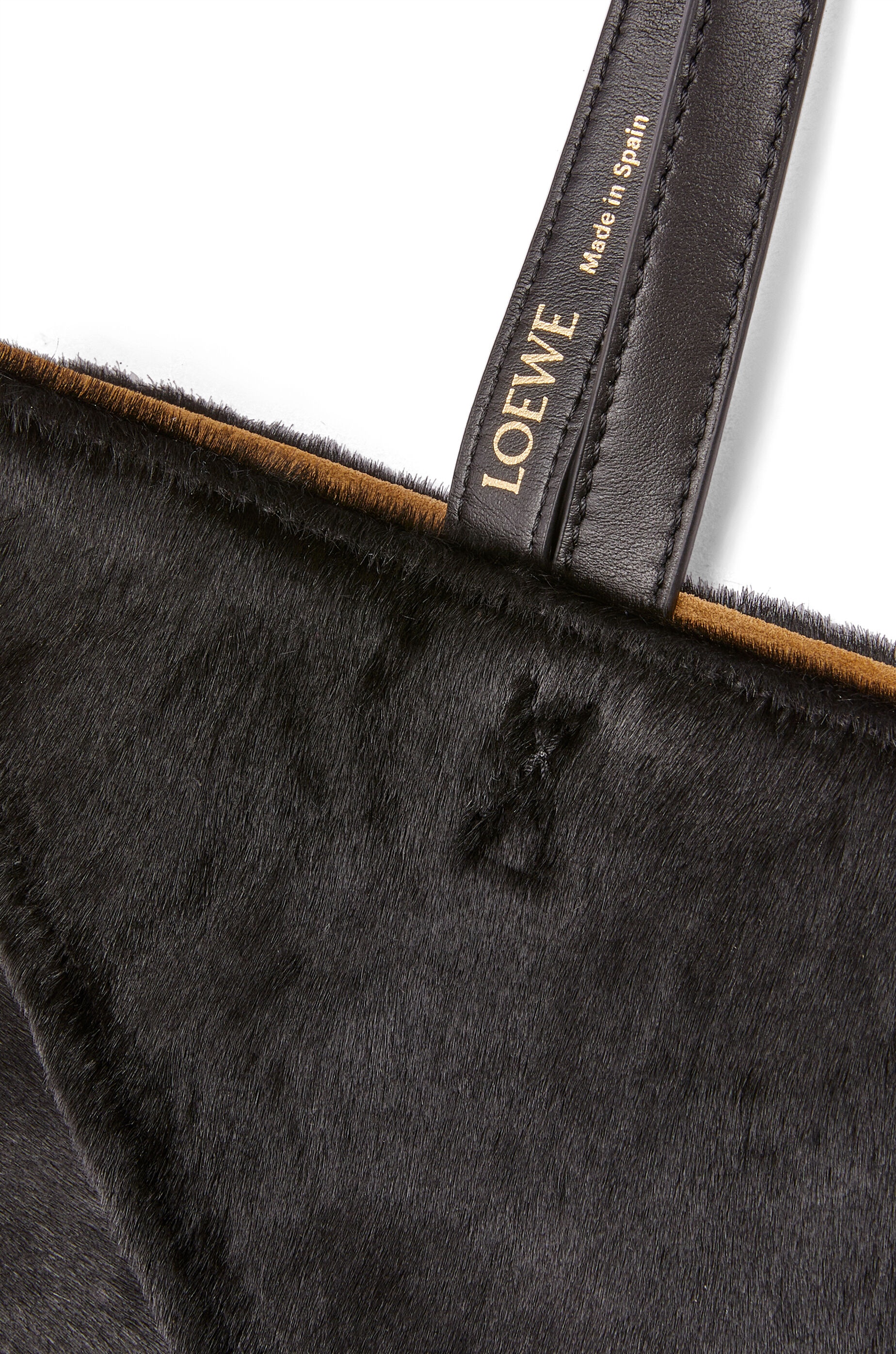 Puzzle Fold Tote in hairy calfskin - 9
