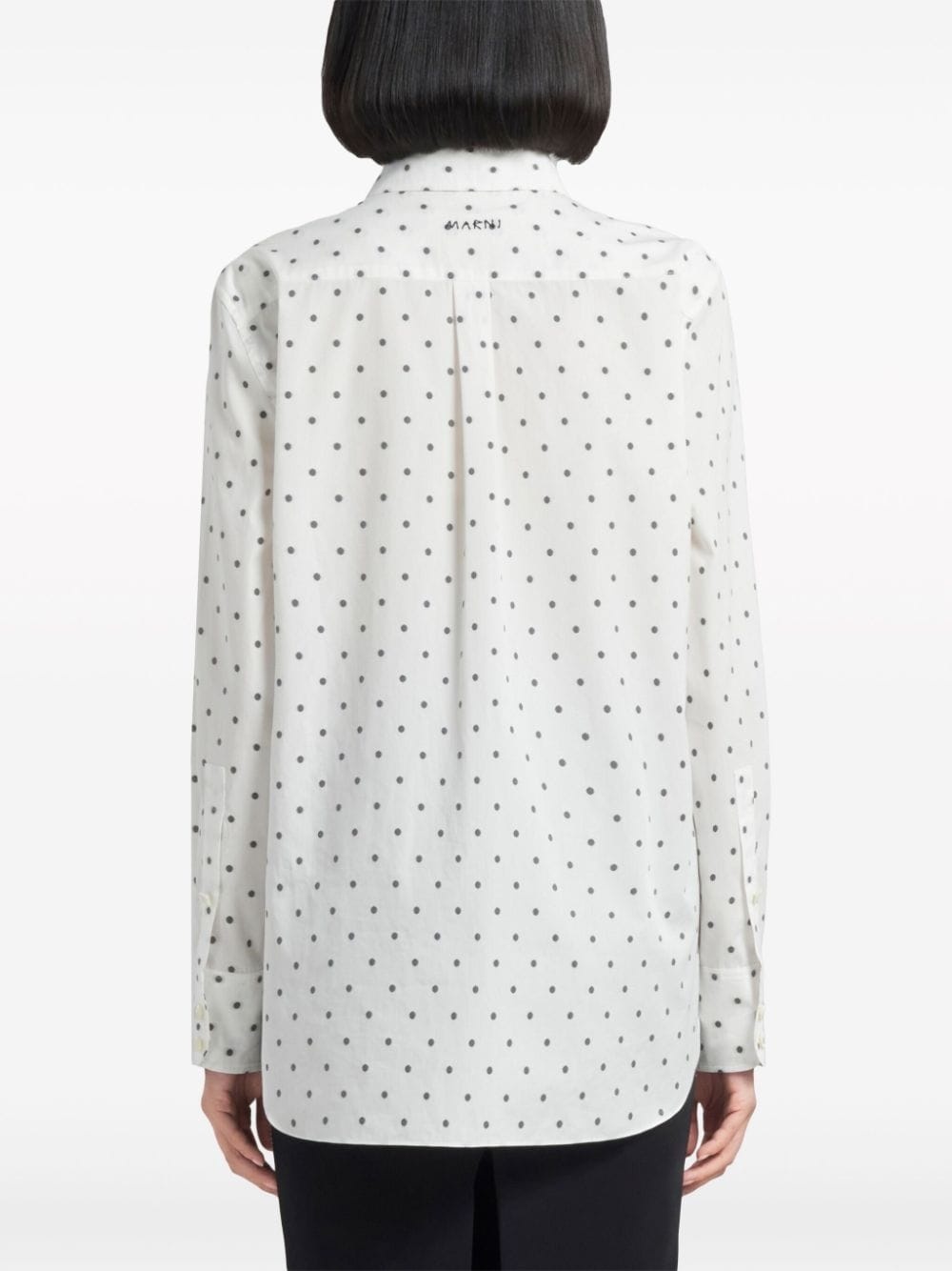 polka-dot cotton shirt - 4