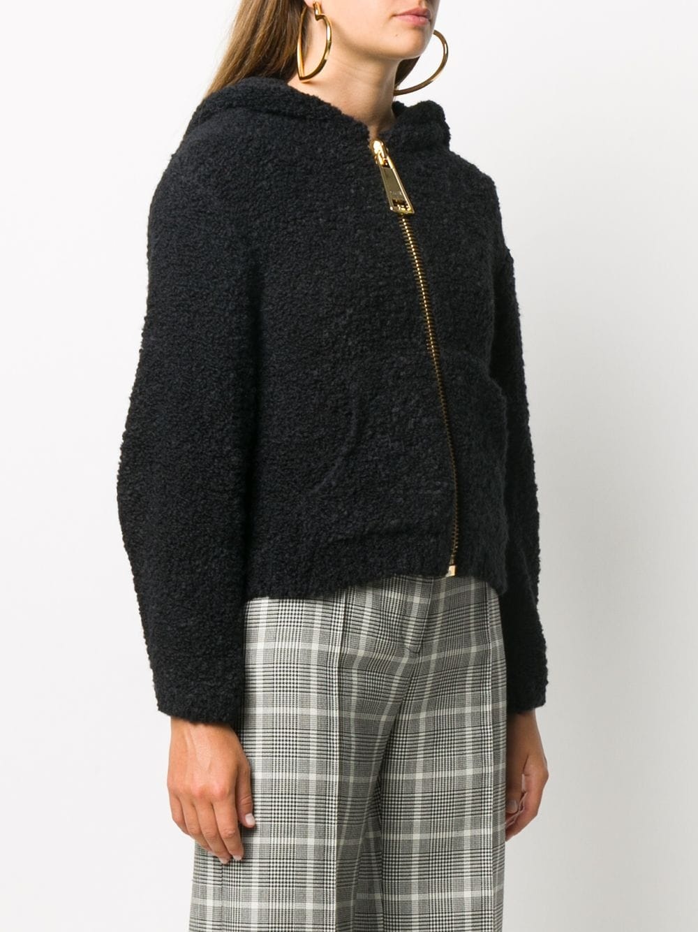 knitted hooded jacket - 3