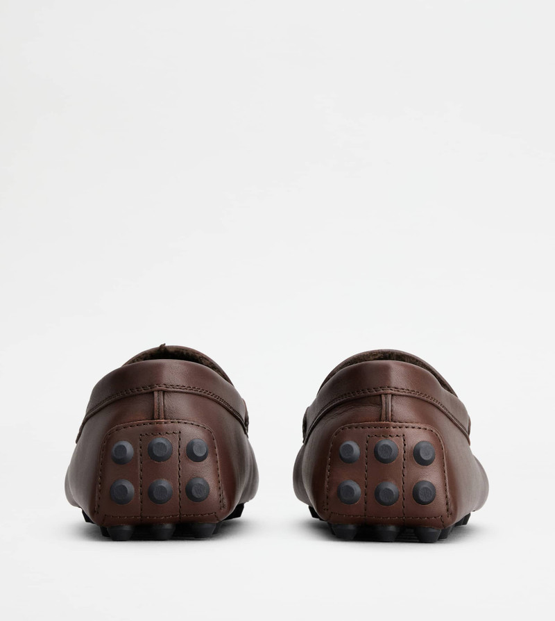 Tod's GOMMINO BUBBLE IN LEATHER - FURRY LINING - BROWN outlook