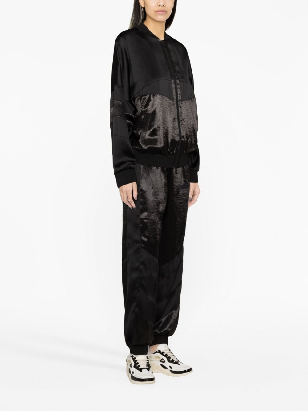 shine-effect bomber jacket - 3