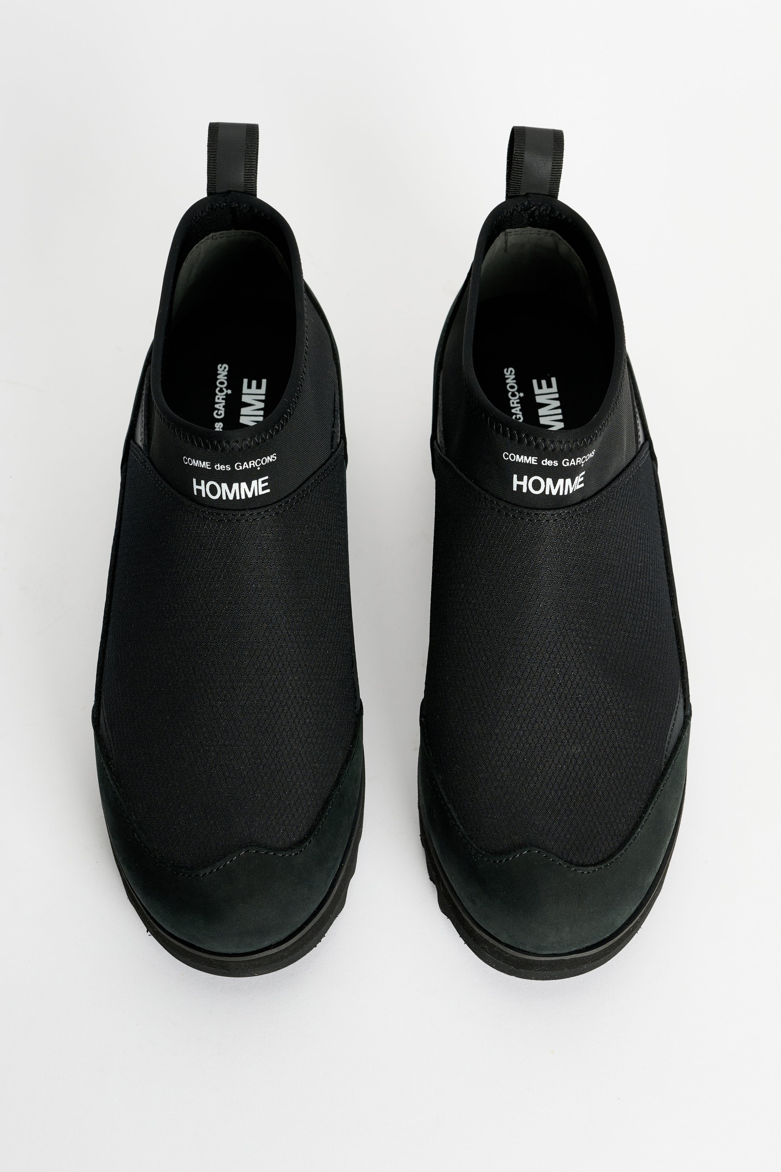 COMME DES GARÇONS HOMME RIPSTOP X LEATHER BOOT BLACK - 5