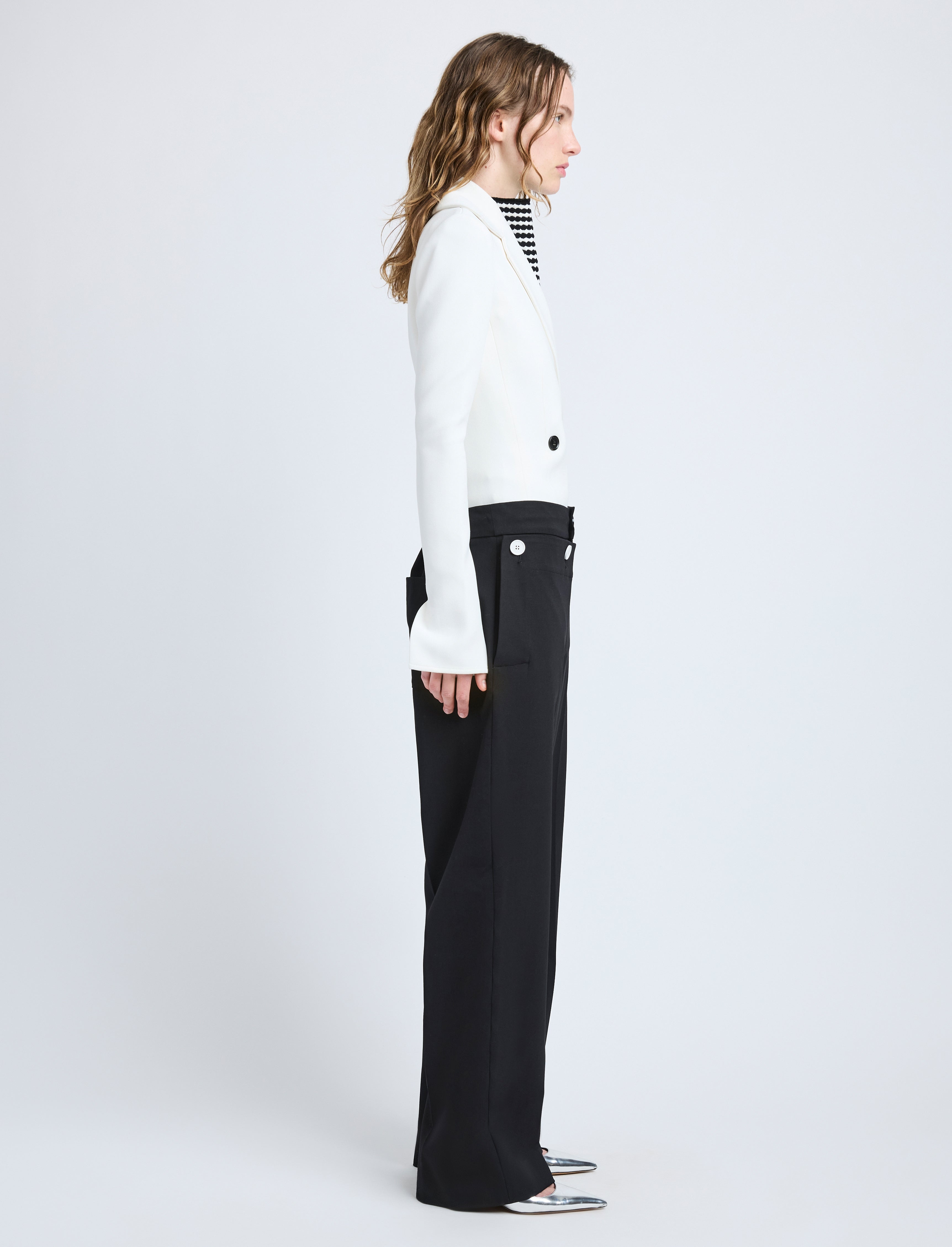 Marine Jacket in Bi-Stretch Suiting - 4