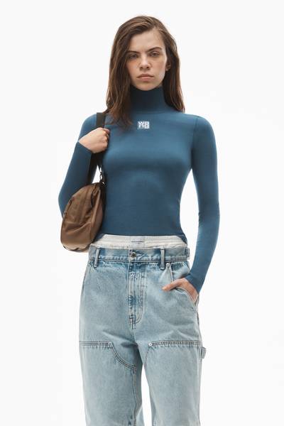 Alexander Wang TURTLENECK TOP IN STRETCH KNIT outlook