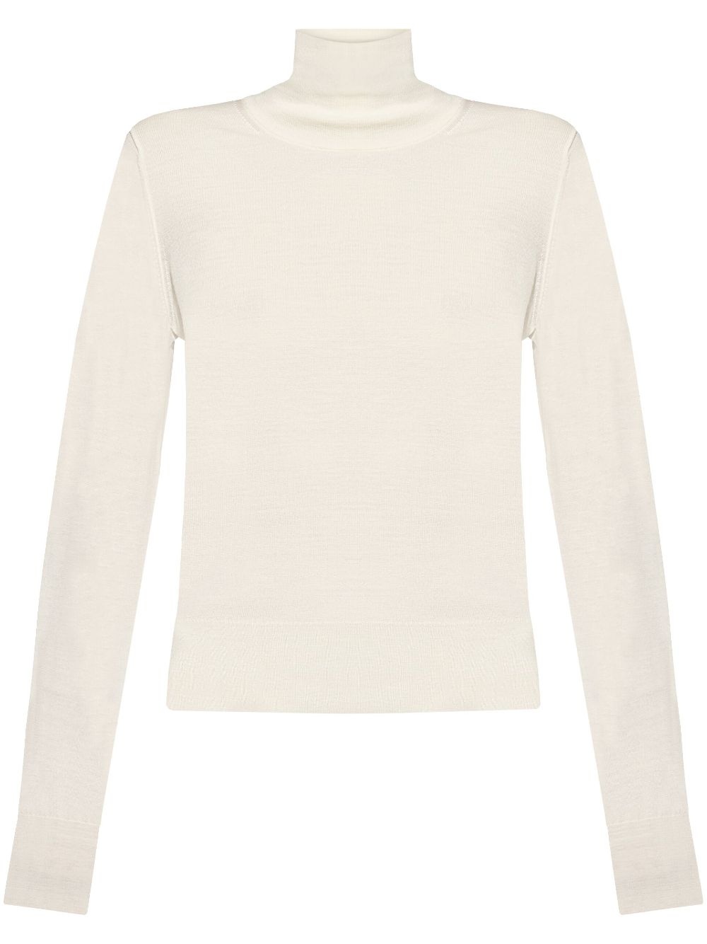 roll-neck knit top - 1