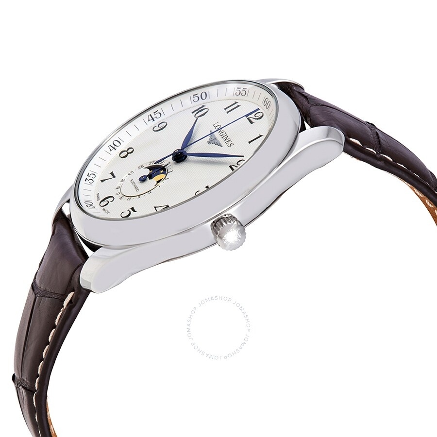 Longines Master Silver Dial Brown Leather Men's Watch L29194783 - 2