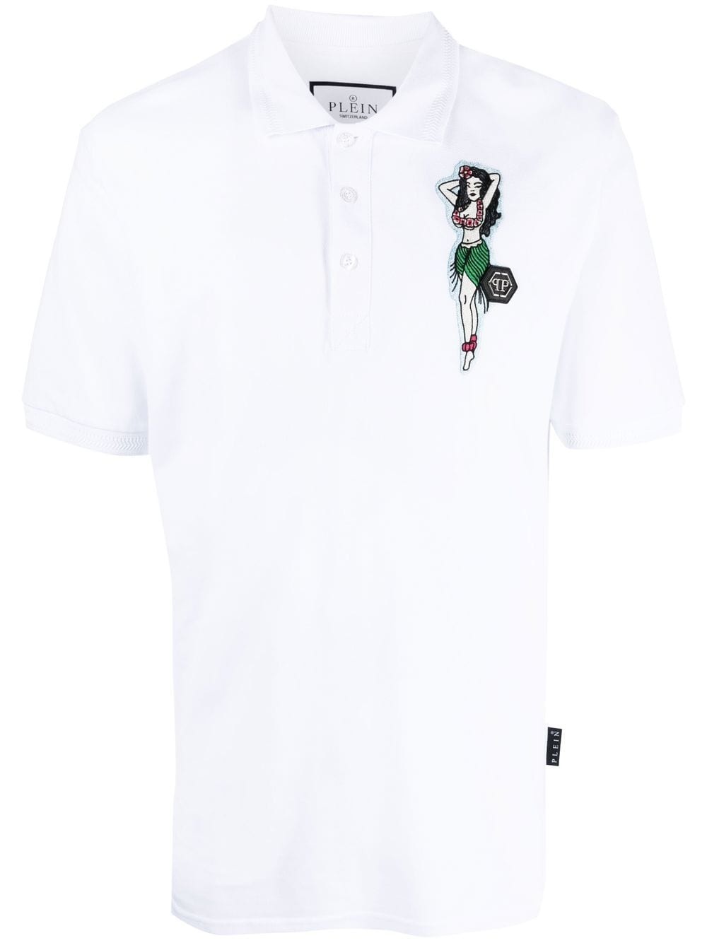 Hawaii embroidered cotton polo shirt - 1