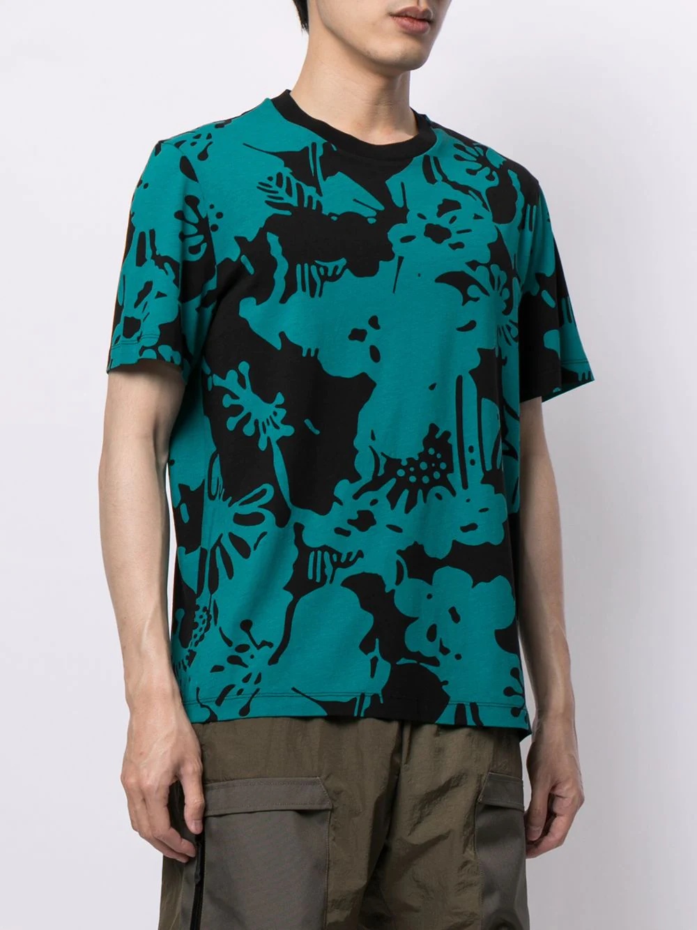 abstract-pattern short-sleeve T-shirt - 3