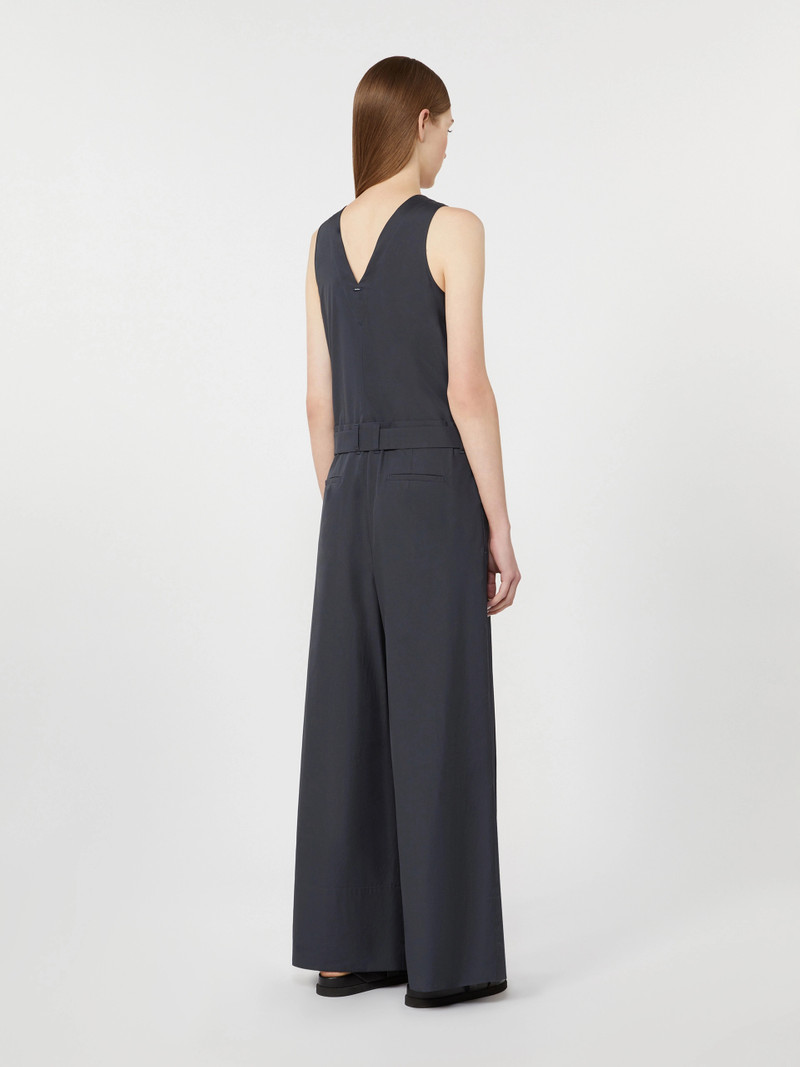 CENTRO Cotton poplin jumpsuit - ULTRAMARINE 4