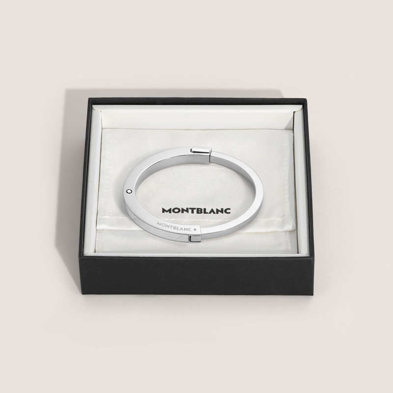 Montblanc BANGLE IN STEEL WITH EXTREME PATTERN outlook