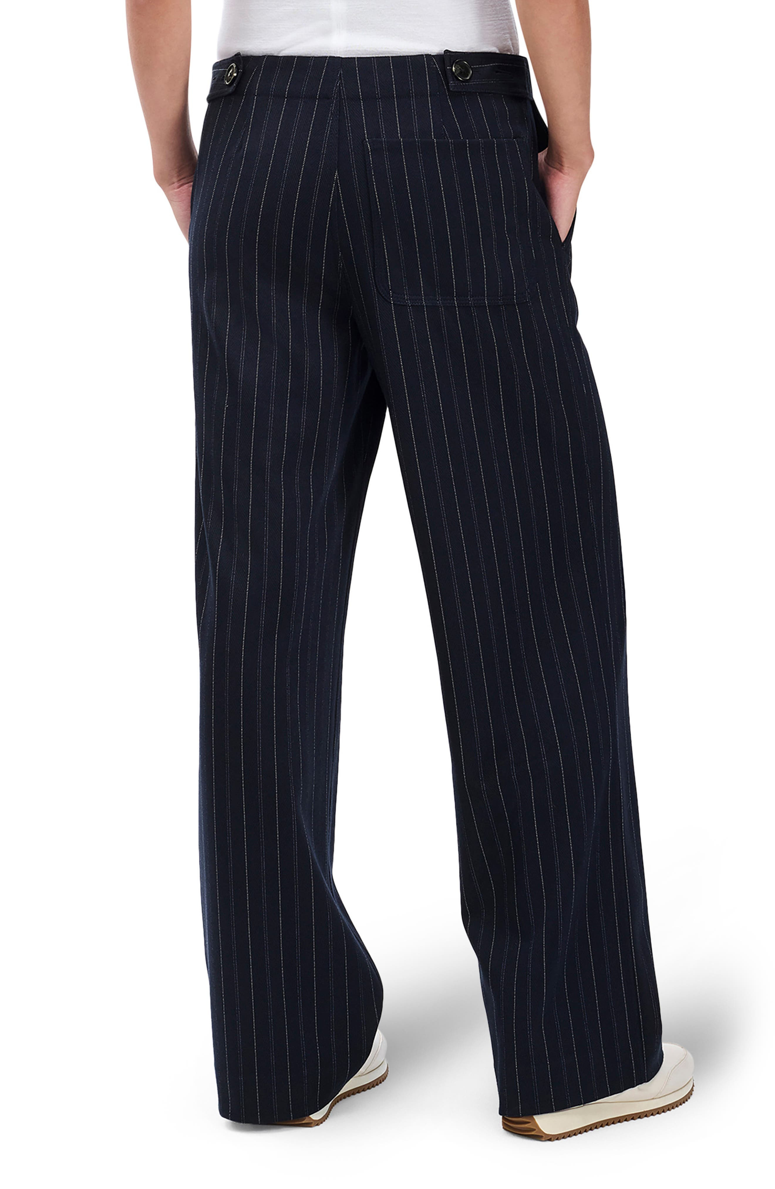 rag & bone Irina Ponte Wide Legs Pants in Navy Multi at Nordstrom - 2